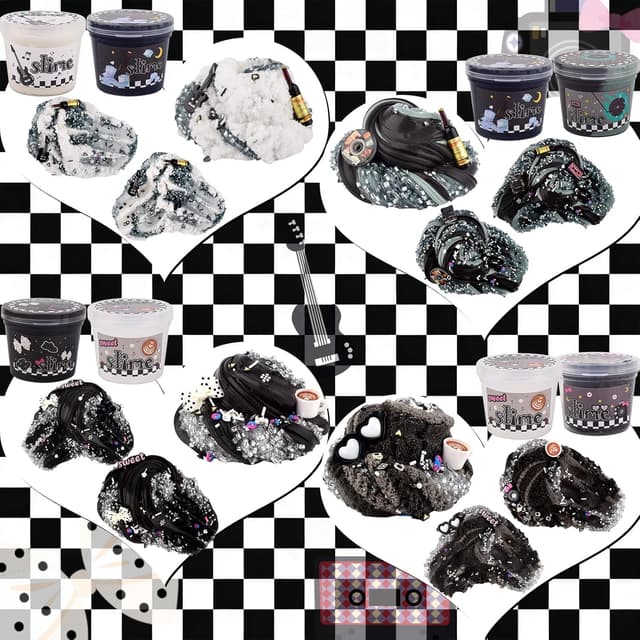 Thumbnail 3 de 6 Pack Slime Kit: Black Punk Slimes & Cloud Butter slime