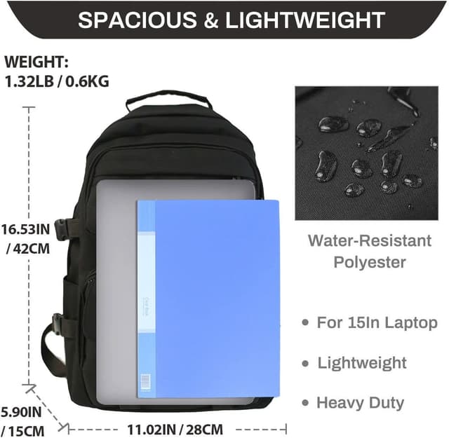 Detalle de Oreunik School Backpack, 15 Inch laptop