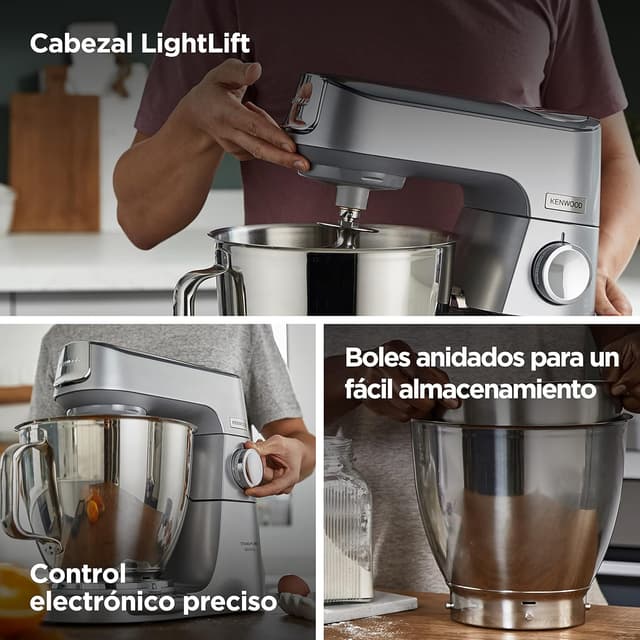 Detalle de Kenwood Titanium Chef Baker XL - Robot de Cocina 1500W 🍽