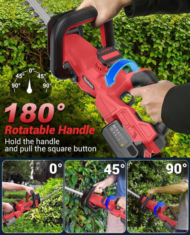 Thumbnail 6 de Tagliasiepi a batteria 21V con lama 51 cm e batteria 4,0Ah (taglio 16 mm) regolabile a 180°