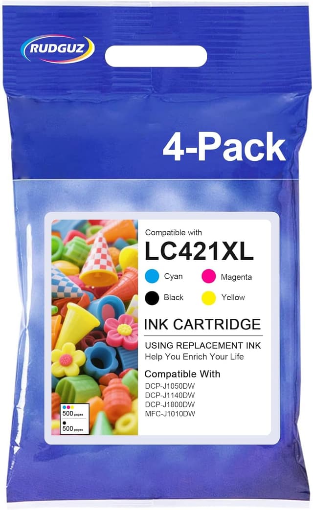 Detalle de RUDGUZ LC421XL Cartouches d'encre 4 Pack