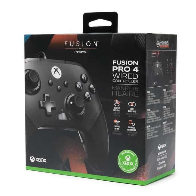 Detalle 2 de PowerA FUSION Pro 4 Wired Controller for Xbox Series X|S (Hall Effect Thumbsticks, Quick-Twist height)