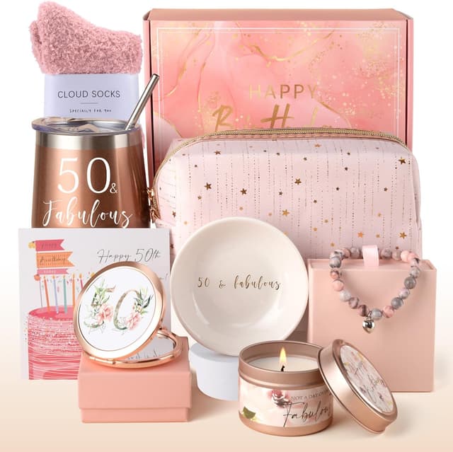 Detalle de Anforsun 50th Birthday Gifts for Women basket