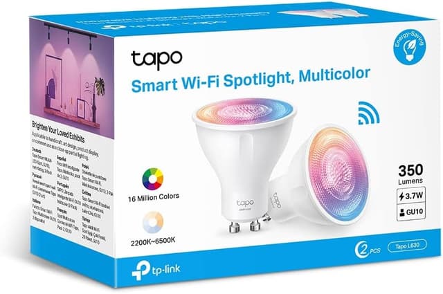 Thumbnail 6 de TP-Link Tapo L630 2-Pack GU10 smart bulb, 16 million colours