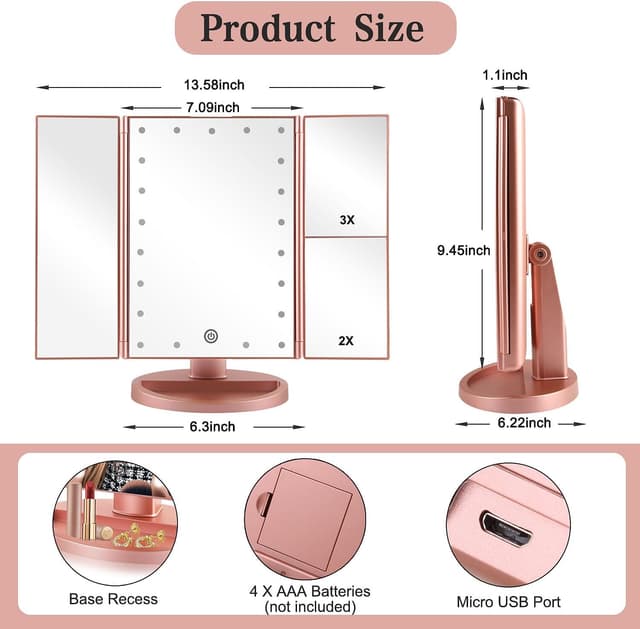 Thumbnail 1 de Flymiro Specchio Trucco 21 LED