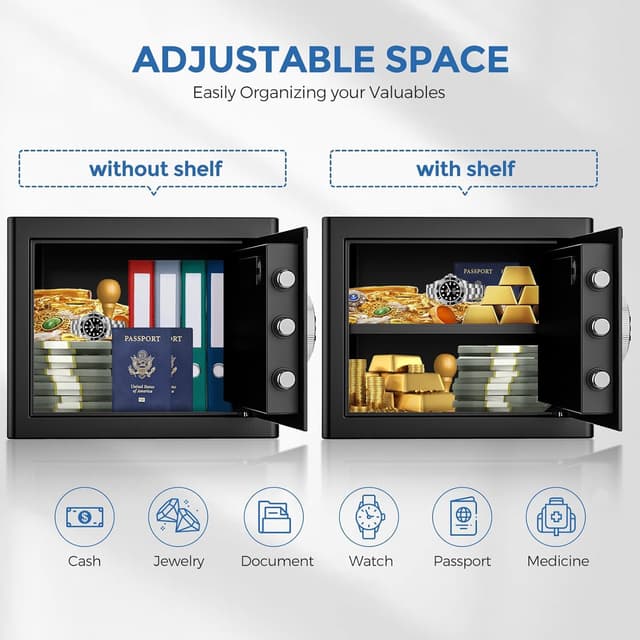 Thumbnail 6 de WASJOYE Cassaforte e Serratura 31L