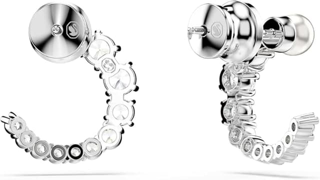 Thumbnail 3 de Swarovski Matrix pendientes aro perla 1 talla blanca