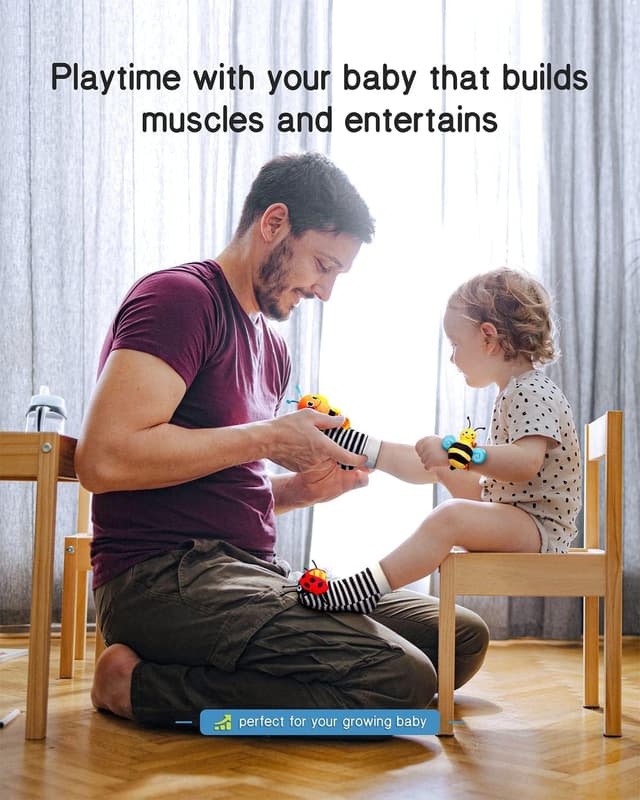 Thumbnail 5 de Infinno Wrist Rattle Socks for 0-12 Months