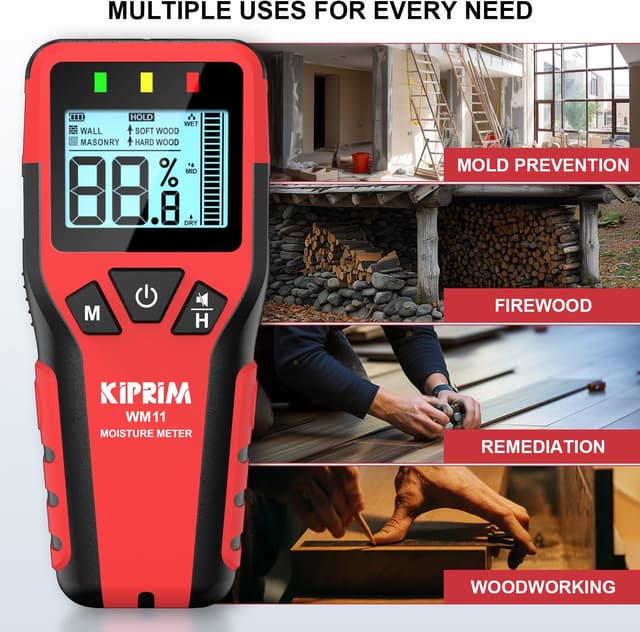 Thumbnail 5 de Kiprim WM11 Pinless Moisture Meter 40mm