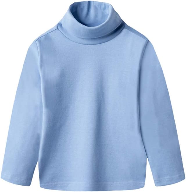 Detalle de CuteOn Kids long-sleeve high neck cotton t-shirt (2–6 years)
