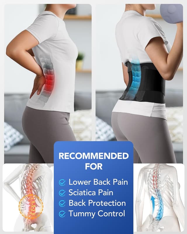 Thumbnail 4 de Fitomo Back Support Belt with 3D Lumbar Pad