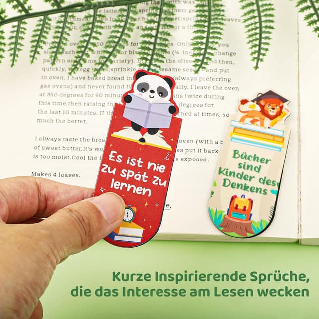 Detalle 2 de Magnetische Lesezeichen für Kinder 12er Set