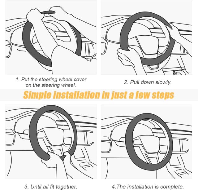 Thumbnail 4 de Moly Magnolia Steering Wheel Cover 15 Inch