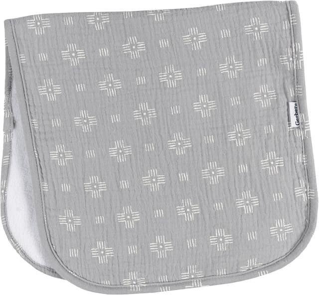 Detalle 2 de Gerber 5Pk Burpcloths in Neutral Multi Teal Dots (One Size)