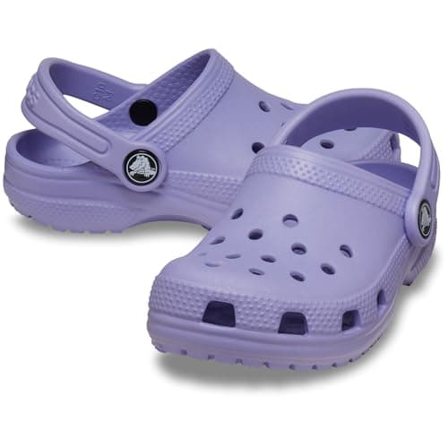 Detalle de Crocs Classic Clog T Mystic Purple (zuecos unisex niños, talla 22/23 EU) con ventilación