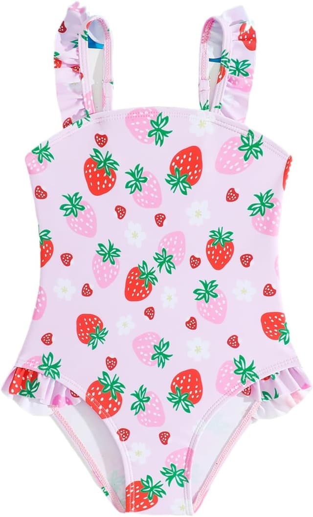 Detalle de FishingDino Badeanzug für Mädchen (Gr. 80–116) – Einteiler mit UPF 50+