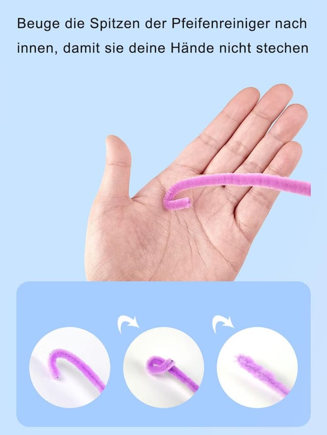 Thumbnail 2 de Pfeifenreiniger Lila 100 Stück 6mm×30cm