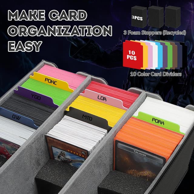 Thumbnail 5 de REAQUE Caja magnética 2100+ tarjetas 🃏 Azul/Gris