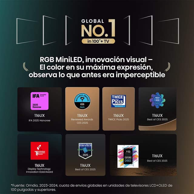 Thumbnail 3 de Hisense 100UXQ 100' TV RGB Mini LED 📺