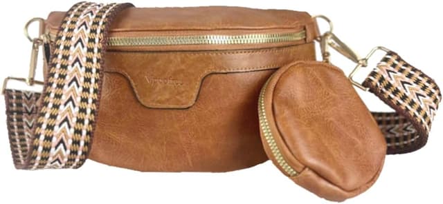 Detalle de Vpoofree Women’s Small Cross Body Bag with Coin Purse (Black)