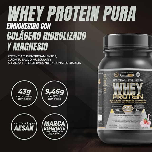 Thumbnail 1 de Healthy Fusion Whey Protein 1000g — Proteína con colágeno y magnesio 🍽