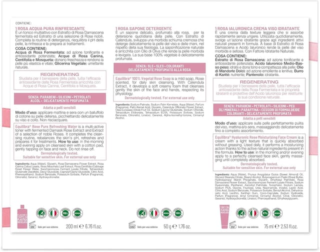 Thumbnail 4 de equilibra Kit Viso Rosa Ialuronica Idratante 100% vegetale