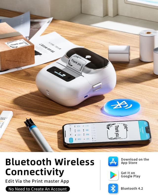 Thumbnail 2 de Phomemo M220 Imprimante d'étiquettes