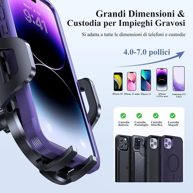 Detalle 1 de Miracase Porta Cellulare Auto supporto telefono