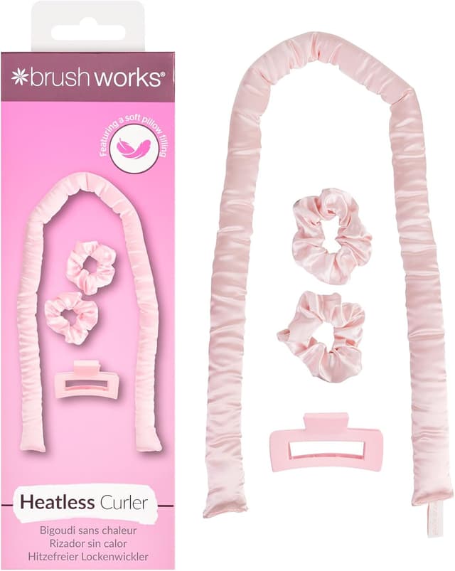 Detalle de Brushworks Heatless Hair Curler set for overnight no-heat curls