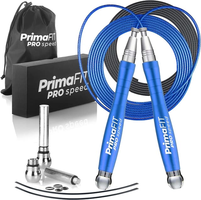 Detalle de PrimaFIT Pro Speed weighted skipping rope (3m) with adjustable self-locking system