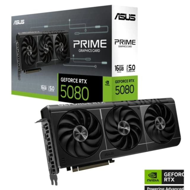 Detalle de ASUS Prime GeForce RTX 5080 16 GB GDDR7 (Reflex 2, RTX AI, DLSS 4) para PC