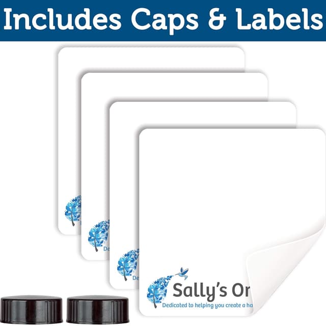 Detalle 2 de Sally's Organics 16oz Amber Glass Spray Bottle pack