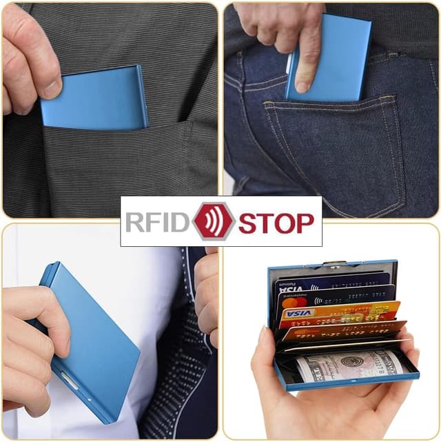 Thumbnail 6 de Vicloon Kartenetui RFID Aluminium 6 Fächer 📇