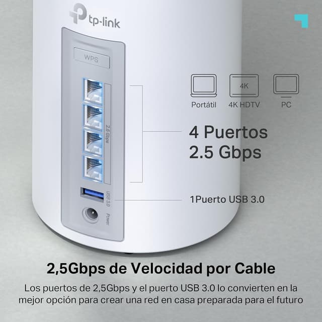 Thumbnail 4 de TP-Link Deco BE65 BE9300 Mesh tribanda 5760 Mbit/s