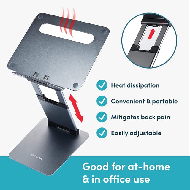 Thumbnail 5 de Lifelong Ergonomic Adjustable Laptop Stand