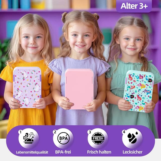 Thumbnail 5 de QCQHDU Brotdose 6 Fächer für Kinder