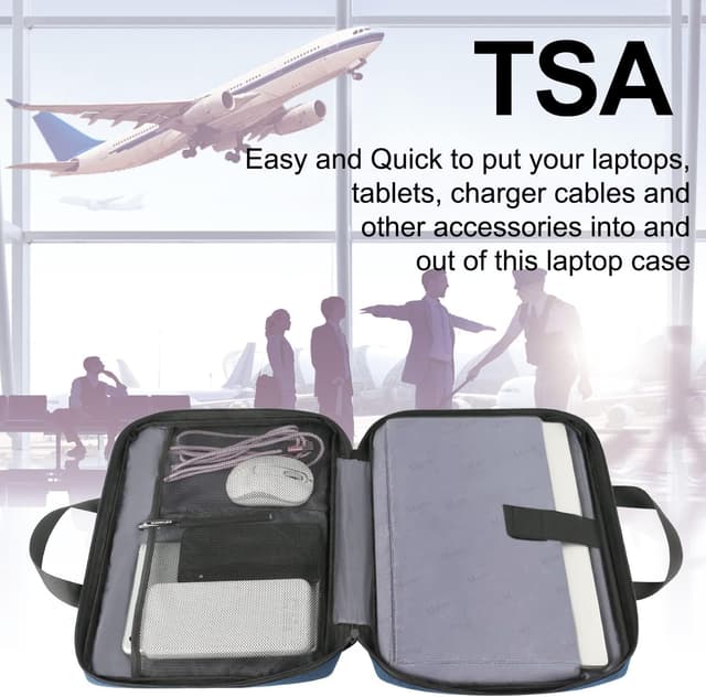 Detalle 1 de MATEIN Laptop Tasche 15,6 Zoll dunkelblau