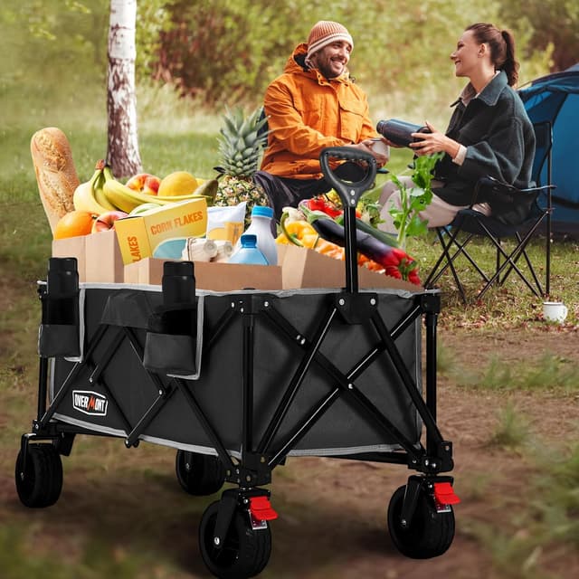 Detalle 2 de Overmont heavy duty folding trolley 150kg