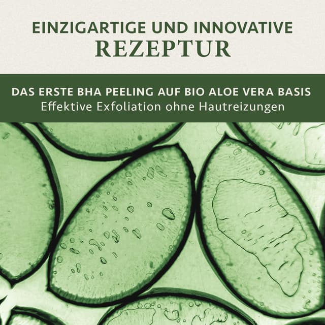 Detalle de Satin Naturel Salicylsäure (BHA) Liquid Peeling 100 ml – sanftes Exfoliant für Gesicht & Hals mit Bio Aloe Vera, vegan