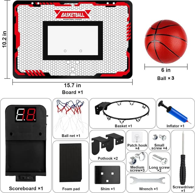 Thumbnail 1 de Xndryan Basketball Hoop Indoor Mini for Kids