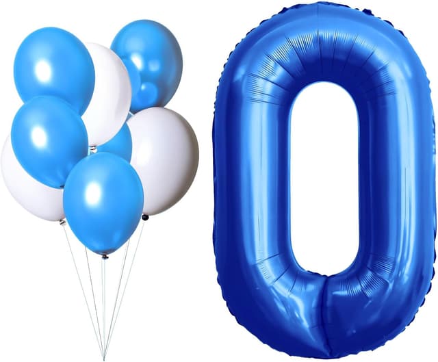 Thumbnail 6 de LAC Globo Numero 3 Azul 5 piezas y 3 blancas