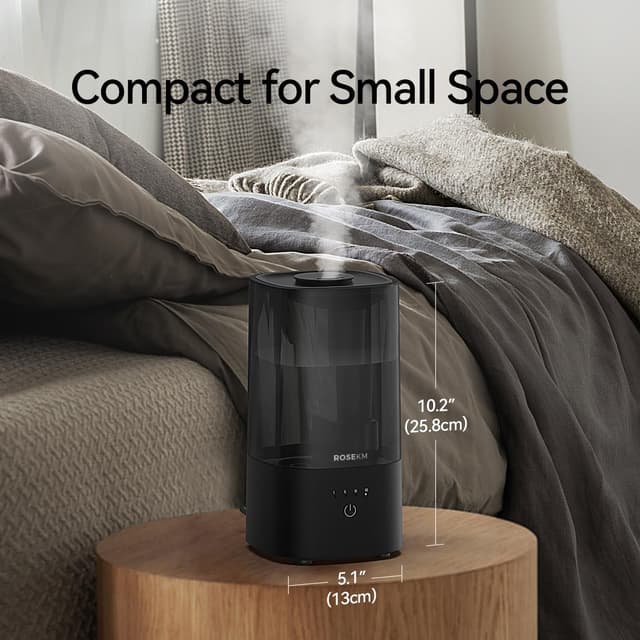 Thumbnail 3 de Rosekm Humidifiers for Bedroom Cool Mist 360° 💧
