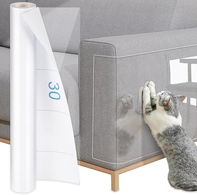 Detalle de Pellicola antigraffio trasparente Luziyun 43 cm x 5 m per gatti e cani