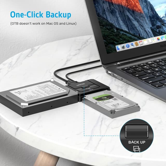 Detalle 2 de Unitek USB 3.0 to IDE & SATA Converter External HDD Adapter Kit (One Touch Backup, 12V/2A Power)