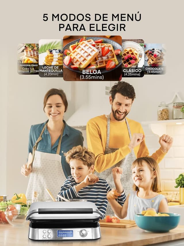 Thumbnail 4 de Gofrera Belga 1600 W Double Inteligent Pro 🍽