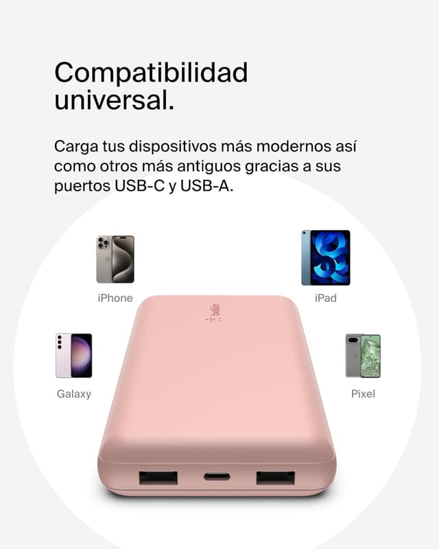 Thumbnail 4 de Belkin Batería Externa 20K USB-C – Carga Rápida ☀