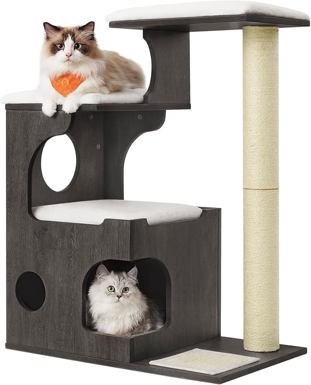 Detalle de Feandrea Árbol de Gatos 86 cm Gris