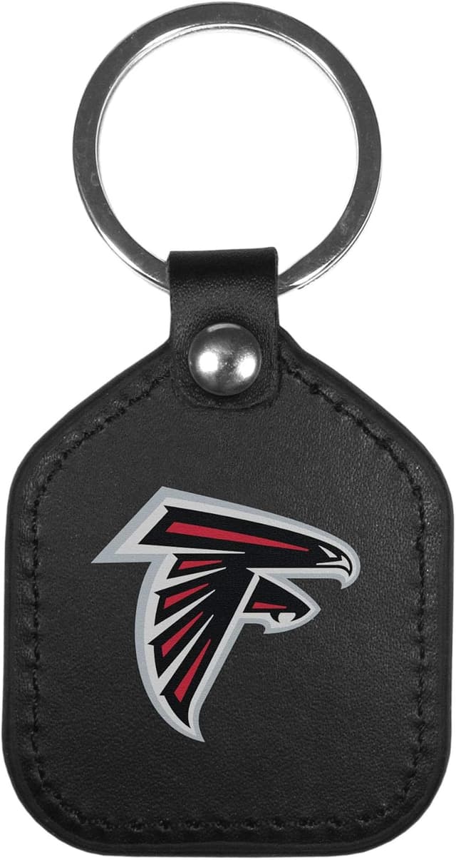 Detalle de Siskiyou Sports NFL Leather Square Key Chain with Baltimore Ravens Logo (Unisex)