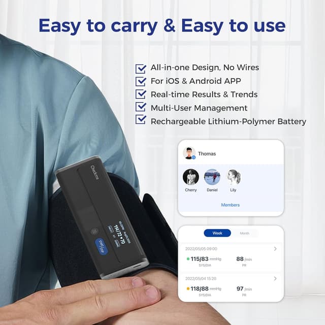 Detalle 2 de Checkme Blutdruckmessgerät Manschette 22–42 cm ❤