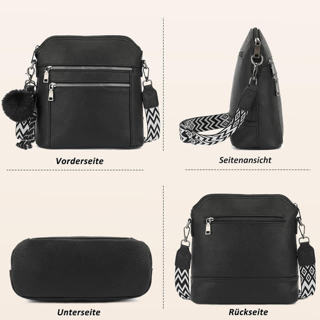 Detalle 2 de TANTOMI Umhängetasche Damen 26 x 10,5 x 26 cm